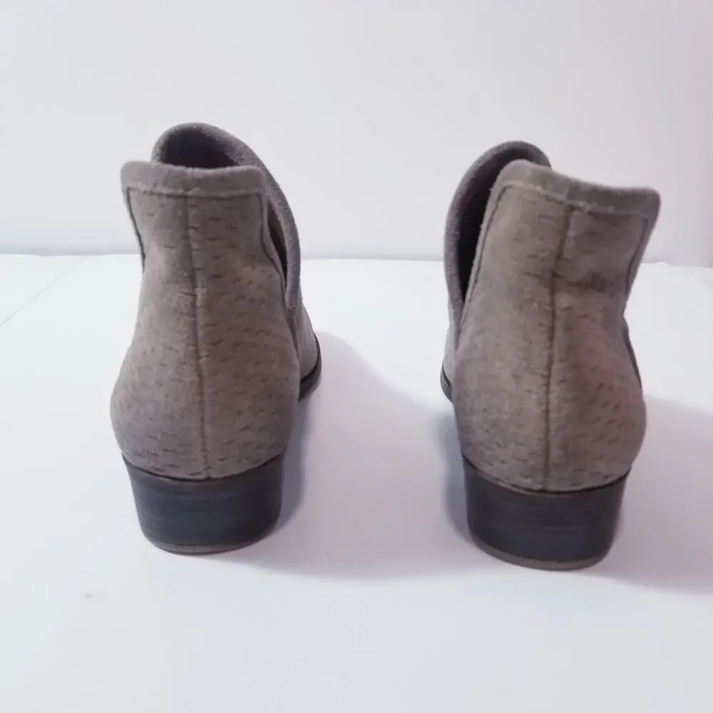 Lucky Brand Taupe Slip On Ankle Boots